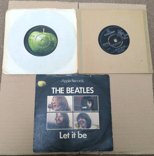 The beatles vinyl singles - 7",