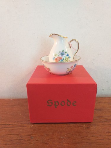 Spode miniature floral ewer - spode, &