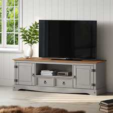 Corona TV Unit Grey Wax 2 Door