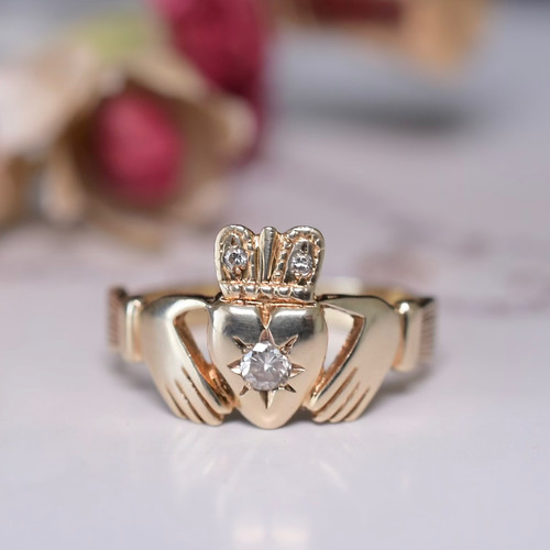 Vintage modernist style - vintage, 14k