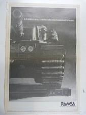 retro magazine advert 1988 RAMSA , large 11x15 size