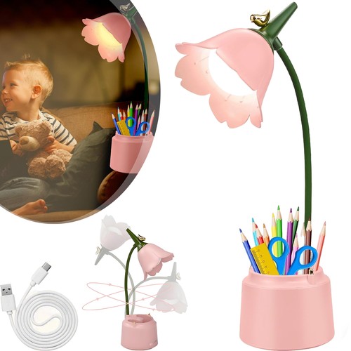 Led flower desk lamp - led,