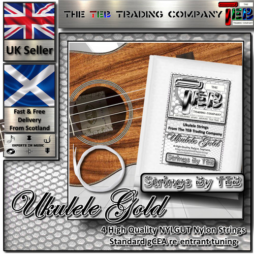 Strings teb ukulele gold - strings,