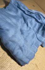 Dusty Blue Cheesecloth Table