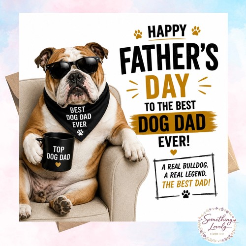 English bulldog fathers - english, day