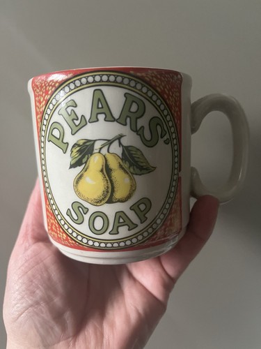 Vintage pears soap mug - vintage,