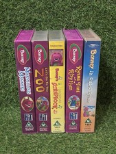Barney The Dinosaur Children’s VHS Bundle X5 Kids Video Tapes