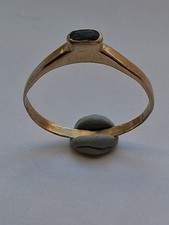 gold medieval emerald stirrup