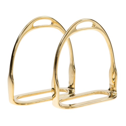 Stirrup irons brass open - irons,