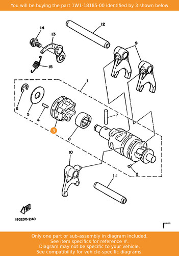 Yamaha segment 1w1 18185 00 - yamaha, 1w1-18185-00