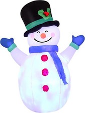 4 ft Christmas Snowman Inflatable Christmas Indoor /Outdoor Decoration & Lights.