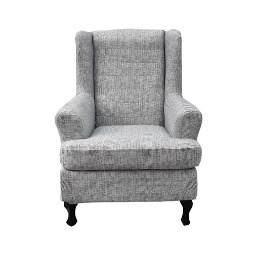 Jacquard wing chair slipcovers - jacquard,