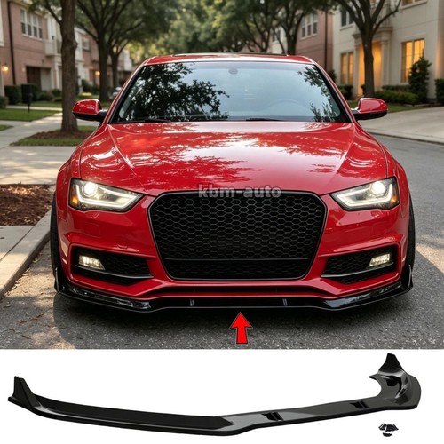 Gloss black front lip - black,