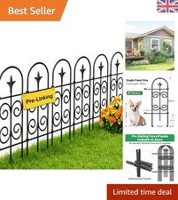 Iron Garden Fence 8 Panel Set