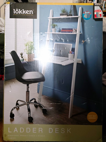 Lokken white ladder desk - lokken,