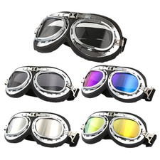 Retro Vintage Motorcycle Goggles Aviator Pilot Flying Eyewear Helmet Glasses