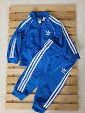 Boy's Adidas Blue Tracksuit Set, Size 3-6 months