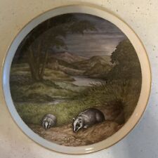 NBJ China Staffordshire Badger  Plate