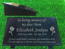 personalised granite memorial