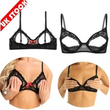 Sexy Women Lace Open Cup Bra