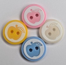 Baby button - Apple 14mm round