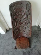 Wooden African Chair With Hand