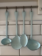 Nigella Lawson Kitchen Serving Utensils x 4 Duck Egg Blue Colour Kitchenalia