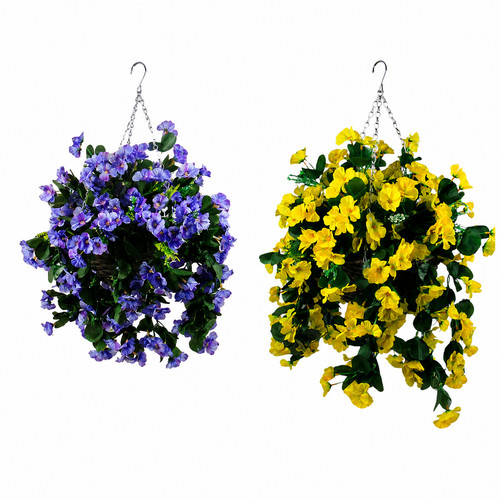 Hanging basket artificial - hanging,