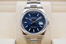 Rolex Datejust 36mm Blue Baton