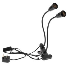 UK Plug E27 2-head Clip on