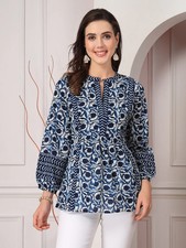 Indian Women Cotton Blue &