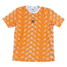 Adidas Holland 88 Ipswich T-Shirt Retro Template Football Orange Mens XS