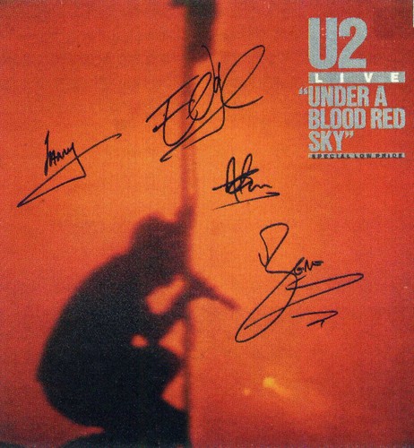 Signed red sky photograph - u2, sky'