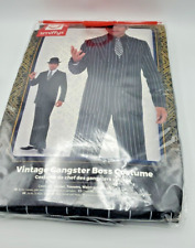 Gangster 20s 1920s Mens Fancy Costume Boss Suit Vintage Size Large NEW