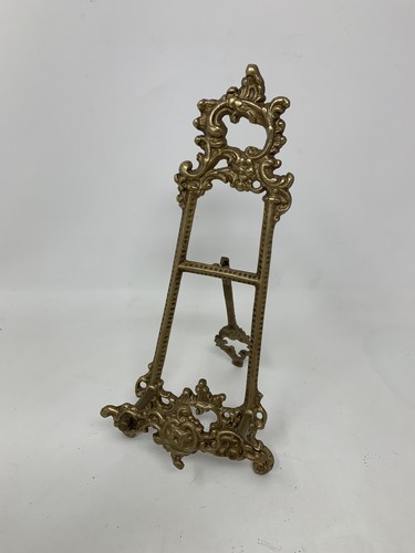 Vintage brass display easel - vintage,