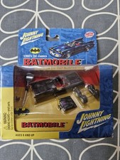 1960s Johnny Lightning Batmobile and Batboat. 1:64. Sealed. Original Box.