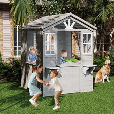 Cedar Wooden Kids Playhouse