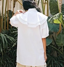 Ladies White Large Vtg Point