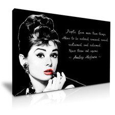 Audrey Hepburn Quote Iconic Canvas Modern Home Art ~ 5 Size To Choose