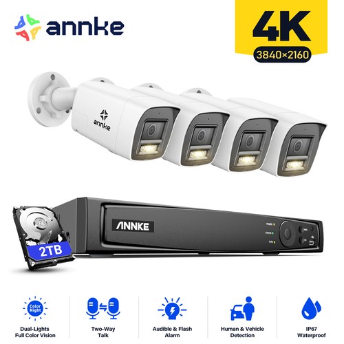 Annke 8mp two way talk - annke, two-way