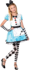 Alice in Wonderland Costume Book Day Fancy Dress For Kids Age 6-8 Year DUSTY