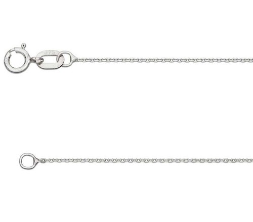 9ct white gold belcher - belcher, chain