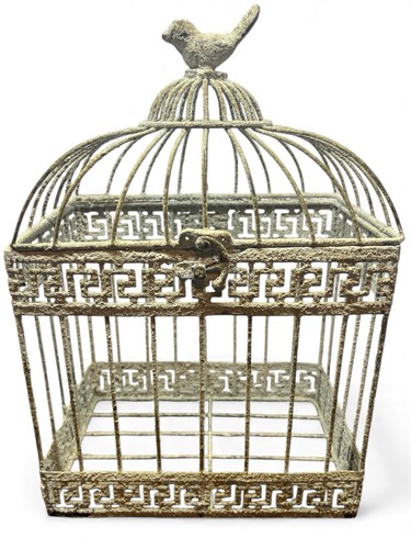 Vintage ornate birdcage - vintage,