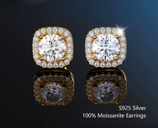 Moissanite Stud Earrings 925