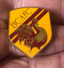 RARE OLD BRADFORD CITY BCAFC CREST SHIELD  ENAMEL PIN BADGE