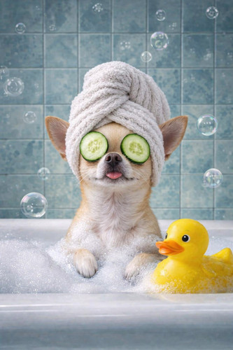 Chihuahua spa bathroom - chihuahua,