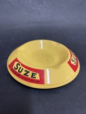 Vintage SUZE Liqueur Ashtray Ceramic France Moulin Des Loups Orchies Pub Bar