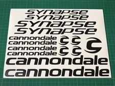 CANNONDALE SYNAPSE Decals Cycling Bike Sticker Custom Sizes Frame Fork MTB Road