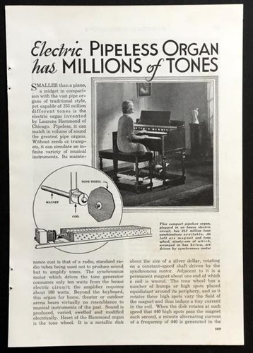 Hammond model 1936 electric - model,