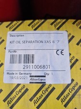 Atlas Copco Air Oil Seperator Xas37 Air  Compressor
